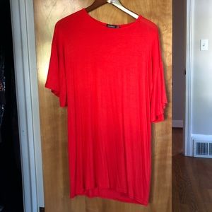 Boohoo Red T-shirt Dress